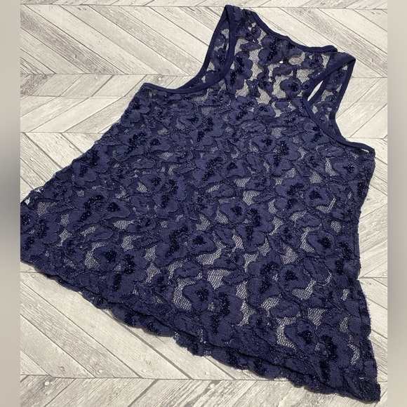 BKE BOUTIQUE BLUE TANK TOP SIZE M GREAT CONDITION ✨ - Picture 6 of 8